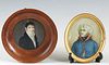 French School, "Portrait of General Kleber," 19th c., miniature, signed Romieux right center, presented in an oval brass frame, H.-3 1/2 in., W.- 2 7/