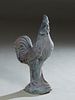 Cast Iron Rooster Garden Decoration, 20th/21st c., H.- 24 in., W.- 7 in., D.- 14 in.