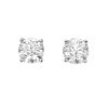 A pair of 18ct gold brilliant-cut diamond single-stone ear studs. Total diamond weight 0.66ct,stampe