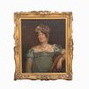 ANÃ“NIMO. Retrato de Caroline, Princess of Wales wife of George IV Ã“leo sobre tela. Enmarcado. 72 x 61 cm