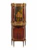 A Louis XVI Style Gilt Bronze Mounted Vernis Martin Cabinet on Stand