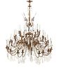 A French Gilt Bronze and Cut Glass Sixty-Light Chandelier