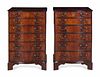 A Pair of George III Style Mahogany Side Chests