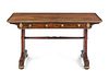 A Regency Gilt Bronze Mounted Rosewood Sofa Table
