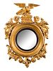 A Regency Giltwood Convex Mirror