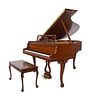 A Steinway & Sons Louis XV Style Walnut Medium Grand Piano