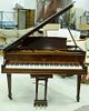 Sohmer & Company Mahogany Baby Grand Piano.