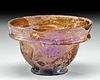Petite Roman Glass Bowl w/ Stunning Iridescence