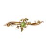 A star bracelet and an early 20th century 15ct gold gem-set bar brooch. The bracelet, designed as a
