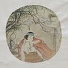 Chinese Scroll Painting on Silk of Woman