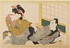Set of 5 Eizan Kikugawa Japanese Woodblock Prints