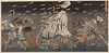 Utagawa Kuniyoshi "Last Stand at Shijo-Nawate" Woodblock Triptych