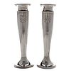 Pair of SilverCrest SMAC Sterling on Bronze Candlesticks