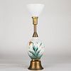 Camille Tharaud Porcelain Floral Lamp