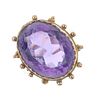 A selection of gem-set jewellery. To include an oval-shape amethyst ring within a bead surround, tog