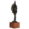 Calvin Albert Abstract Bronze Sculpture