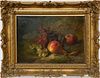 English Oil on Canvas "Fruit Still Life", 19th century