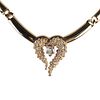 14K Gold Necklace with Heart Diamonds