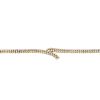 (541162-4-A) An 18ct gold diamond bracelet. Designed as two brilliant-cut diamond rows, asymmetrical