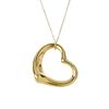 (544516-4-A) TIFFANY & CO. - an 18ct gold 'open heart' pendant. The stylised heart, suspended from a