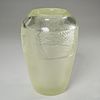 Orient & Flume, Art Deco style carved glass vase