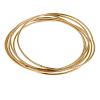 (546218-3-A) A group of six bangles. Each of plain cylindrical design. Foreign marks. Inner diameter