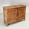 Louis XV provincial carved pine cabinet