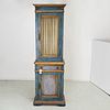 Italian blue painted and gilt cabinet