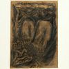 Bill Jensen, charcoal on paper, c. 1984-1985