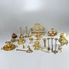 Large antique brass & metalware collection