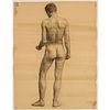 Charles Ethan Porter, male figure drawing, 1880