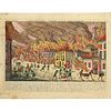 Haberman, 1776 Great Fire of New York, engraving