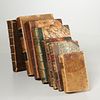 (8) Vols, 19th century leather bindings