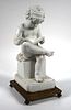 Parian Ware Figure of Boy Reading Book 