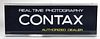 Rare CONTAX Real Time Photography Dealer Sign