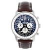 BREITLING - a gentleman's Navitimer Cosmonaute chronograph wrist watch. Circa 2005. Stainless steel