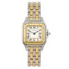 CARTIER - a Panthere bracelet watch. Stainless steel case with yellow metal bezel. Reference 1120, s