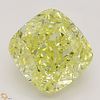 1.72 ct, Natural Fancy Intense Yellow Even Color, VS2, Cushion cut Diamond (GIA Graded), Appraised Value: $31,900 