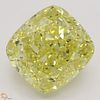 4.02 ct, Natural Fancy Intense Yellow Even Color, VS1, Cushion cut Diamond (GIA Graded), Appraised Value: $232,300 
