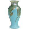 Rare Steuben Iridized Turquoise Vase