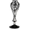 Steuben Rare "Frederick Carder" Black Intarsia Vase