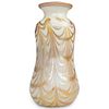 Steuben Calcite Vase w/ Gold Aurene