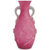 Steuben Rose Quartz Vase