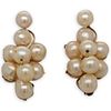 14Kt Gold and  Pearl Earrings