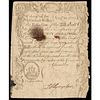 Colonial Currency Aug. 18, 1775 Paul Revere Engraved 1st MA. Sword in Hand Issue