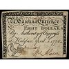 Colonial Currency, North Carolina. April 2, 1776. $8 Rooster PMG Very Fine-25
