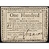 Colonial Currency, North Carolina. May 10, 1780. $100 - A brave man cannot fall.
