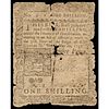 Colonial Currency, Benjamin Franklin Printed. Penn. May 20, 1758 1s Major Rarity