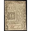 Colonial Currency, Rhode Island. May 3, 1775 Ten Shillings. PASS-CO Very Fine-35