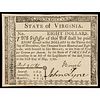 Colonial Currency, Virginia May 1, 1780 $8 w/5% Interest Gem Crisp Uncirculated
